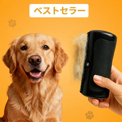 𝐁𝐕𝐉® セルフクリーニング式犬用ブラシ – 優しい抜け毛ケア＆グルーミングツール（抜け毛・もつれ・アンダーコート除去）