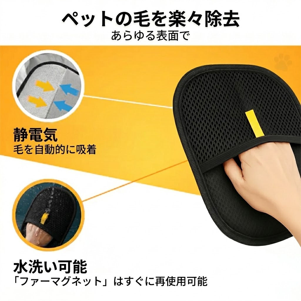𝐁𝐕𝐉® – 犬用抜け毛除去ブラシ 🐶