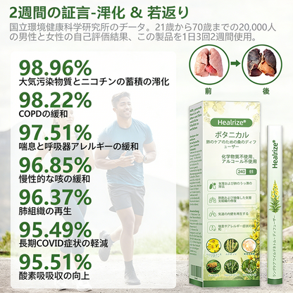 𝐇𝐞𝐚𝐥𝐫𝐢𝐳𝐞® 肺ケア用ボタニカルディフューザー（マレイン配合）✨