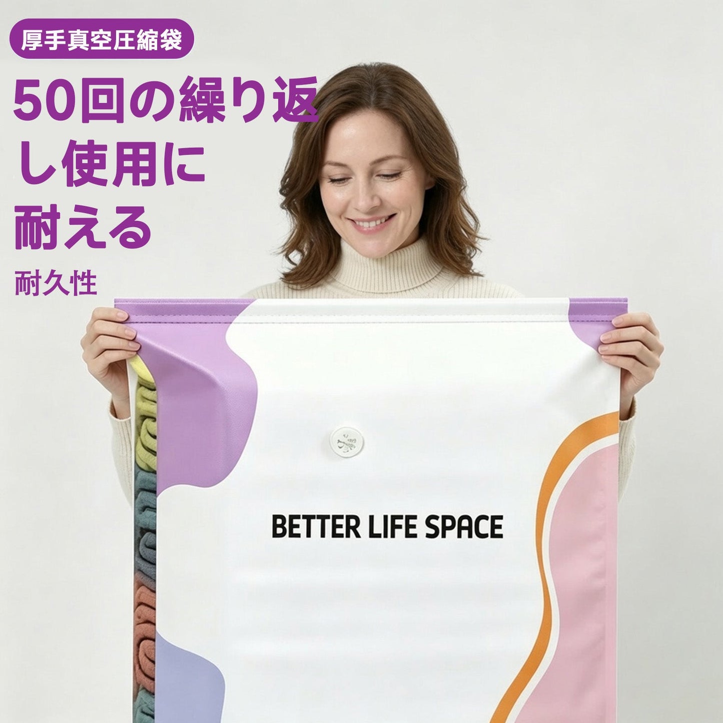 本日限定！3点購入で2点無料！！ 🛒 SVOZK® ポンプ不要 3D圧縮収納バッグ  🎁 衣類・おもちゃ・本・ぬいぐるみ・季節用品までこれ1つでスッキリ収納！ クローゼットもお部屋も、驚くほどすっきり整います🧸📚👕🧦
